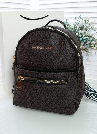 Рюкзак michael kors brawn коричневий люкс якість
