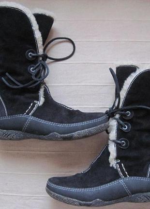 Clarks (37) зимние замшевые полусапожки ботинки женские