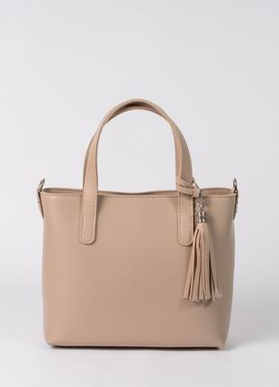 Женская сумка бежевая сумка тоут сумка классическая сумка сумочка