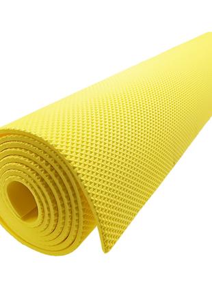 Йогамат, коврик для йоги M 0380-1 материал EVA (Желтый)