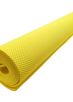 Йогамат, коврик для йоги M 0380-2 материал EVA (Желтый)