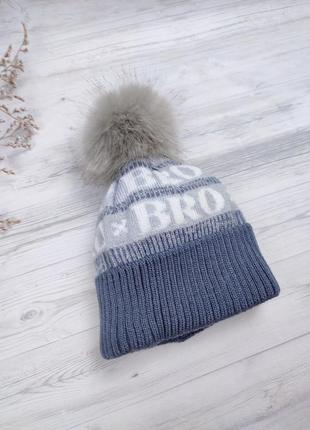 Тепла зимова шапка для хлопчика - з флісовим утепленням