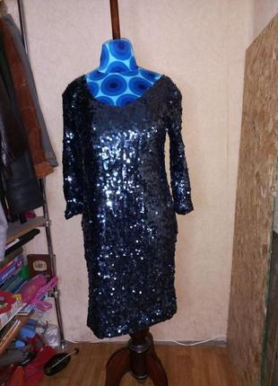 Вечернее платье паєтками 50-52 размер