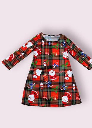 Рождественское платье на 5-6 лет