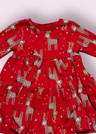 Рождественское платье f&amp;f 12-18 месяцев