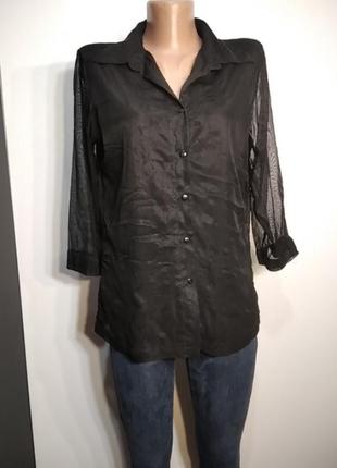 Легкая блуза блузка черного цвета