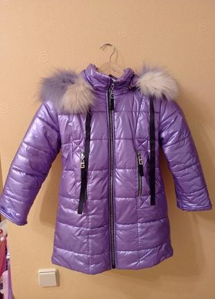 Куртка зимняя на девочку 116-122