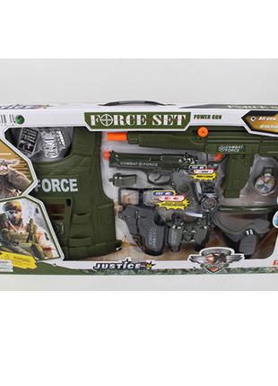 Набор с игрушечным оружием военный, автомат, пистолет 34280