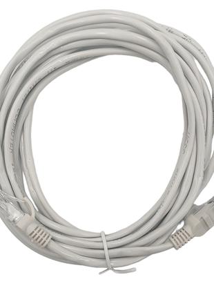 Кабель патч-корд LAN – LAN для интернета / 10 метров / Серый