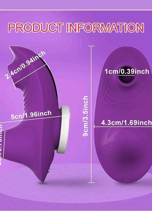 Жіночий носимий вакуумний стимулятор для клітора 2 в 1 дистанційн