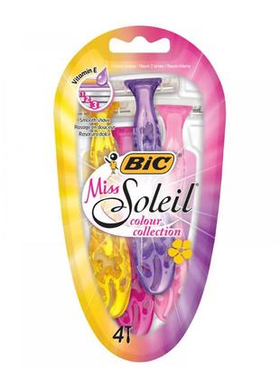 Набір бритв  bic miss soleil colour collection (4 шт)