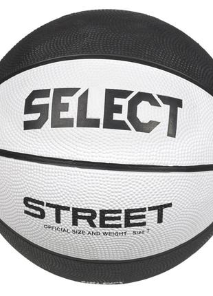 М’яч баскетбольний SELECT Street Basket v23 (126) біло/чорн, 5