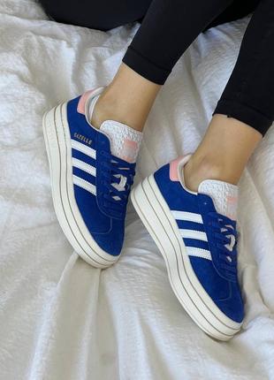 Женские кроссовки adidas adidas gazelle bold blue/pink