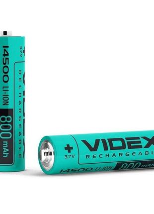 Акумулятор Videx 14500 Li-Ion 800 mAh, 3.7v