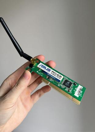 Бездротовий Wi-Fi адаптер PCI Asus PCI-G31, 54 Мбіт/c