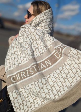 ПАЛАНТИН ШАРФ, ХУСТКА Christian Dior ЖЕНСКИЙ ШАРФ ДИОР белый-м...