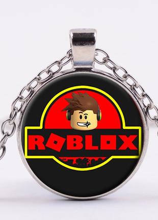 Кулон роблокс (Roblox )на серебристой цепочке - логотип