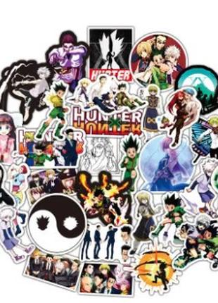 Наклейки Охотник на Охотника (Hunter X Hunter) 50 штук набор