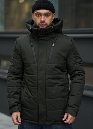 Зимняя теплая куртка everest хаки