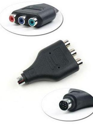 Переходник mini-DIN 7pin - 3RCA (F) (component video) (516420-...