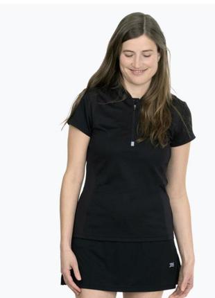 Чорна жіноча спортивна футболка для бігу для спорту tao
