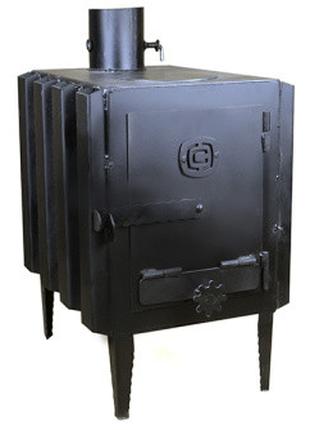 Печка-буржуйка с радиатором и варочной поверхностью на дровах ...