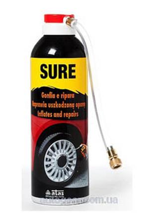 Средство для ремонта шин SURE 300 ML-spray ATAS 0754871