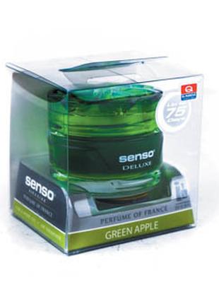 Ароматизатор в машину SENSO DELUXE зеленое яблоко (Green Apple...