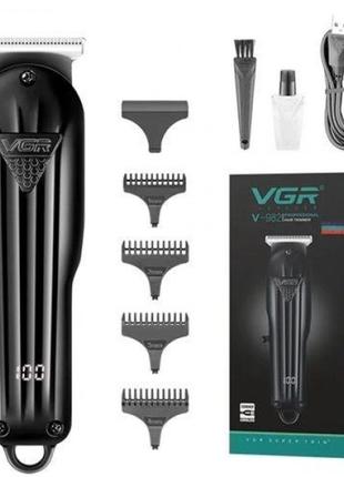 Машинка для стрижки волос VGR V-982 LED Display, профессиональ...