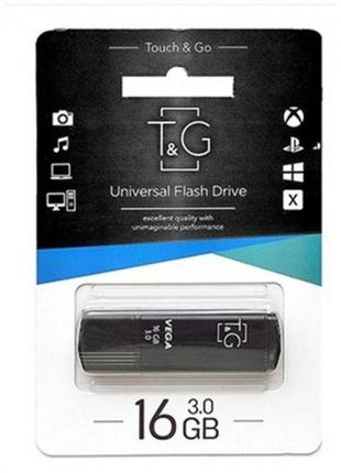 Флешка ЮСБ T&G; 16Gb Vega 121 USB Flash Drive 3.0 Black