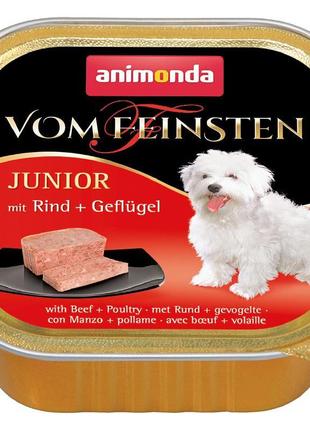 Вологий корм для цуценят Animonda Vom Feinsten Junior яловичин...
