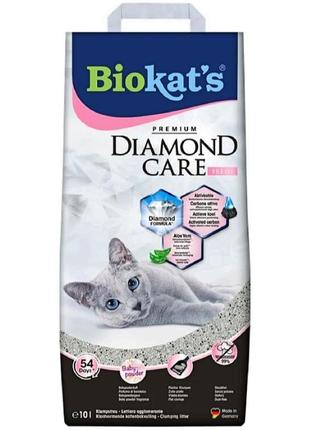 Наповнювач туалету для котів Biokat's Diamond Care Fresh 10 л ...