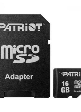 Картка пам'яті Patriot 16 GB microSD class10 UHS-I (PSF16GMCSD...