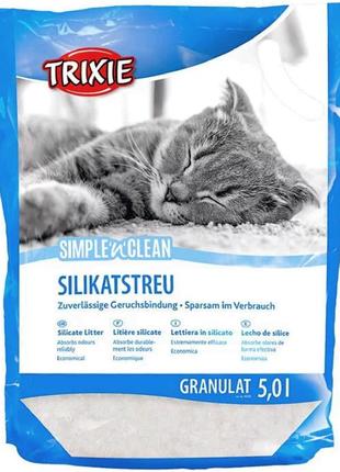Наповнювач туалету для котів Trixie Simple`n Clean 5 л силікаг...