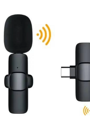 Мікрофон петличний 2в1 для Iphone та Android К8 для блогера