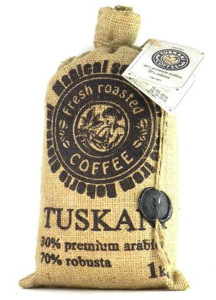 Кофе в зернах Tuskani 30% арабика 70% робуста 1 кг