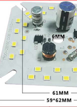 Світлодіодна LED матриця на 220в 32W ремонт світильник люстра