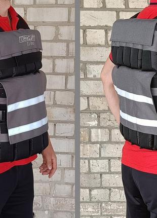 Жилет утяжелитель EasyFit Armor 18 кг наборной с шагом 0,5 кг