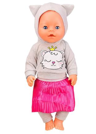Детская кукла-пупс BL037 в зимней одежде, пустышка, горшок, бу...