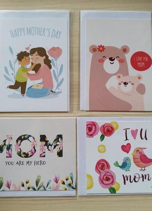 Набор гостиных открыток для мамы
