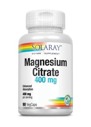 Magnesium Citrate 400 mg (90 veg caps) 18+