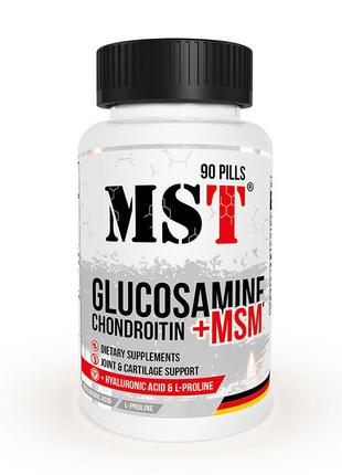 Glucosamine Chondroitin + MSM + hyaluronic acid (90 pills) 18+
