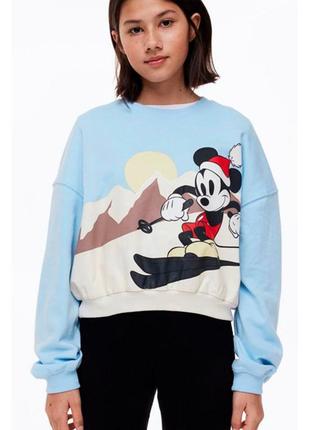 Дитячий джемпер світшот mickey mouse h&m на дівчинку підлітка ...