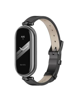 Кожаный ремешок для фитнес браслета Xiaomi Mi Band 8 Type A че...