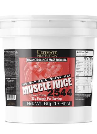 Гейнер Ultimate Muscle Juice 2544, 6 кг Клубника