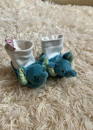 Пинетки детские носки со слониками