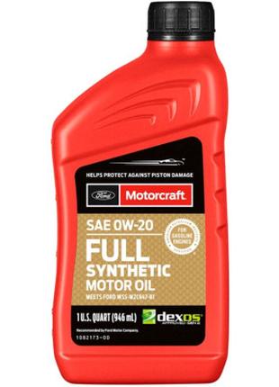 Моторное масло Ford Motorcraft Full Synthetic 0W-20 946 ml (XO...