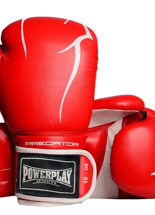 Перчатки боксерские PowerPlay PP 3018, Red 12 унций