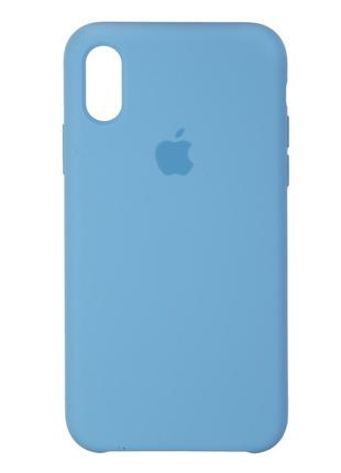 Панель Original Silicone Case для Apple iPhone XS/X Cornflower...
