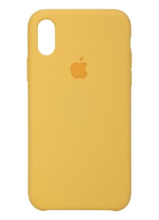 Панель Original Silicone Case для Apple iPhone XS Max Yellow (...